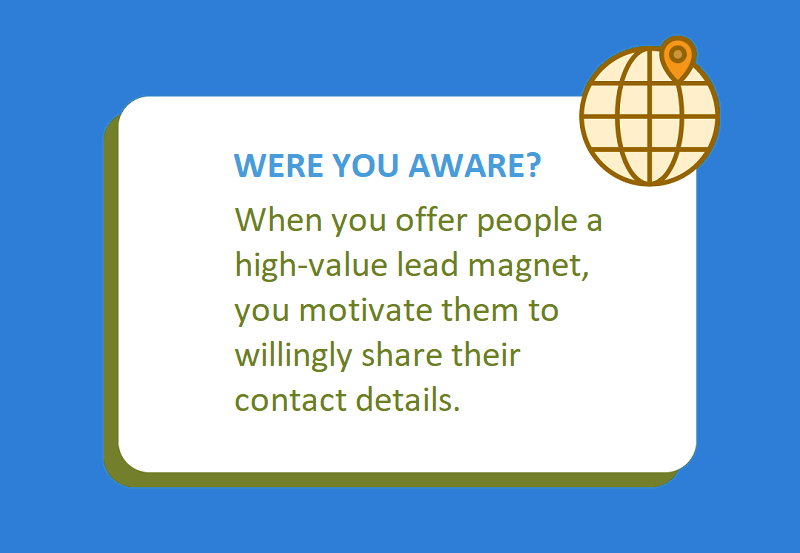 Something that is worth mentioning about offering a lead magnet.