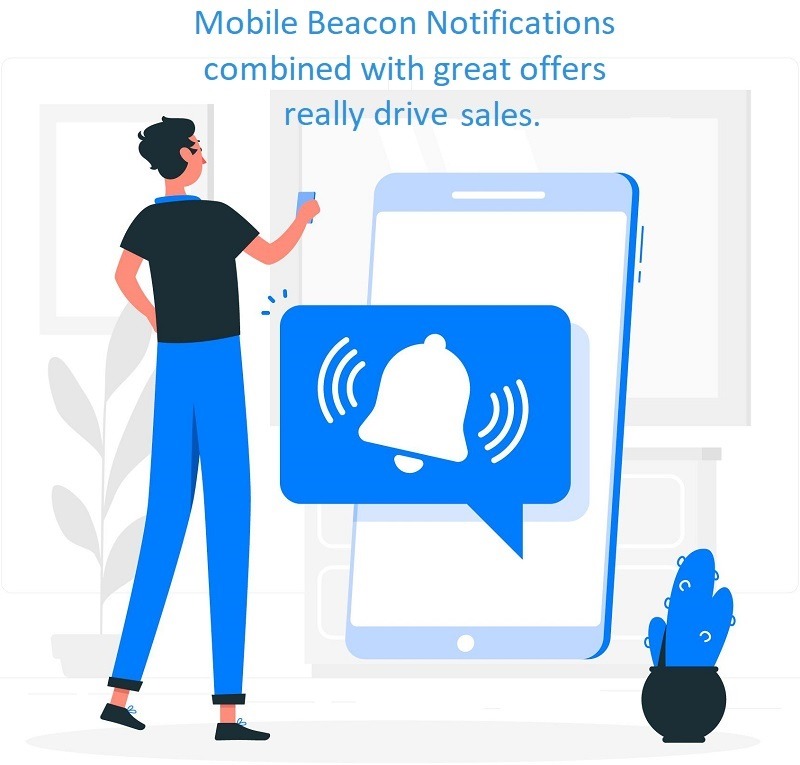 Beneficial local marketing online trend - mobile beacon technology.