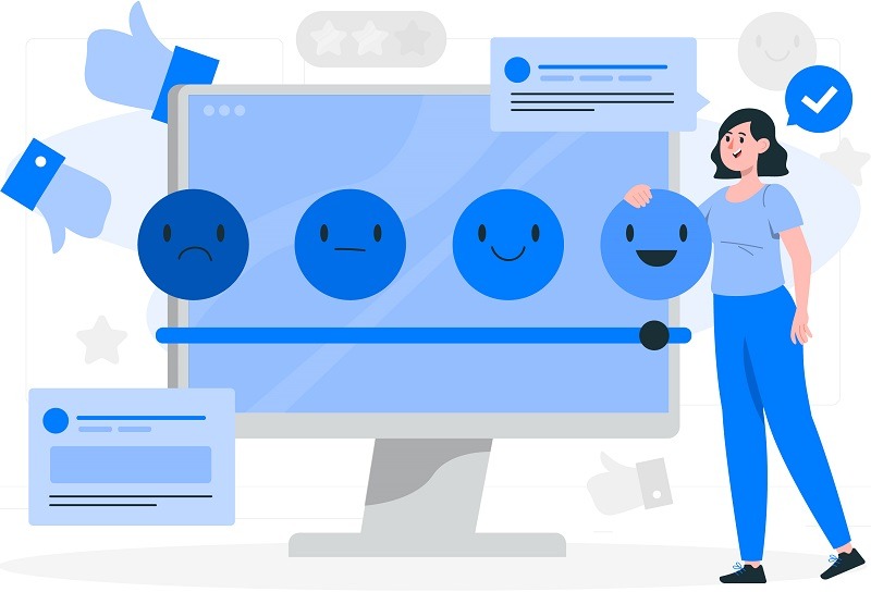With reference to responding to online customer reviews for a positive reputation.